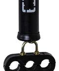 Standard Duty Dual Spring Tender Kit For Air And Electric Hook Up Lines Black 25 Inch Length Includes Three Hole Clamp