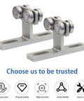 Heavy Duty Electric Hoist Installation Roller Wheel Trolley Compatible With All Strut Channels 1-5/8 Inch, zinc galvanized steel, 2 pack