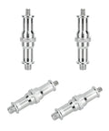 1/4 Inch To 3/8 Inch Male Thread Converter Adapter Spigot Set For Studio Lighting Accessories 4 Pack metal adapters displayed