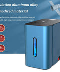 Dual User Hydrogen Inhalation Machine With 99 99 Percent High Purity H2 PEM Technology Low Noise Water Generator, blue casing