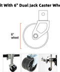 Heavy Duty Dual Wheel Trailer Jack Dock With Reinforced Nitrile Rubber Cushion Keeps Tongue Jacks Locked In For Boat RV Camper Tent Caravans Double Wheel Chock Stabilizer For Travel Trailers By iSaddle
