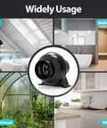 Powerful 4 Inch Inline Duct Ventilation Fan With 195 CFM And Variable Speed Controller For Hydroponics Grow Tent Toolazy