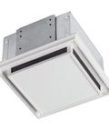 Duct Free Ventilation Fan For Odor And Humidity Control White Square Ceiling Or Wall Exhaust Fan With Plastic Grille