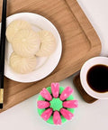 Multicolor Dumpling Mold Set For Momos Baozi And Steam Buns Press Dough Flatten And Seal Easy To Use Kitchen Gadget on table