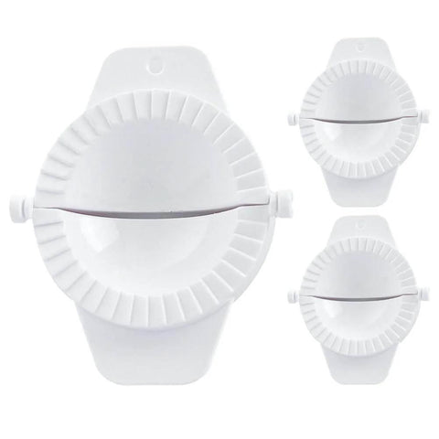 Three-piece No Fuss Dumpling Maker Press Kit 3Pcs Small Nonstick Plastic Dumpling Mold For Pierogi Empanada Calzone Turnovers