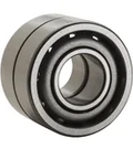 Duplex angular contact ball bearing in a back to back arrangement delivers high load capacity and high speed performance with precision alignment smooth operation reduced maintenance and longer equipment life, size 12x32x10 mm.