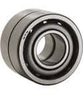 High precision duplex angular contact ball bearing in a face to face arrangement for industrial machinery.