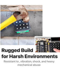 Dual I2C Enabled Heavy Duty 4x4 Matrix Keypad with I2C Bus Adapter being tested for durability with a hammer.