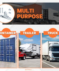 Durable cargo trailer door hasp latch kit with screws and nuts provides secure cam bar locking for trailers trucks containers