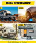 Heavy Duty Wheel Chocks 2-Pack for Cars, Trucks, RVs, Trailers and Motorcycles - Secure, Durable Poly Wheel Stops in various terrains