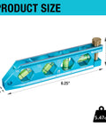 Magnetic 6.25 Inch Torpedo Level With 0 Degree 30 Degree 45 Degree 90 Degree Bubbles V Groove Large Viewing Window Aluminum Alloy Body