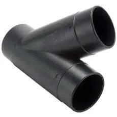 Dust Connection 2-1/2 Inch ABS Y Fitting For Dust Collection System With Hose Connections For Shop Vacuums Rugged ABS Plastic Fits Common Hoses