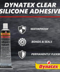 Clear RTV Silicone Adhesive Sealant For Waterproof Moisture Cure Bonding Single Component Formula Delivers Permanent Flexibility And Thermal And Electrical Insulation In An 85g Tube Ideal For Home Auto And Workshop Projects.
