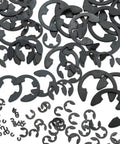 E Clip Assortment Set With 300 Pieces Heat Treated External Retaining Clips Nine SAE Sizes From One Sixteenth Inch To Seven Eighths Inch