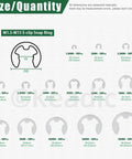 Size chart for Must Have E Clip Assortment Kit With 211 Pieces In 14 Metric Sizes In Millimeters 304 Stainless Steel Circlips.