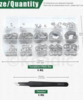 Must Have E Clip Assortment Kit With 211 Pieces In 14 Metric Sizes In Millimeters 304 Stainless Steel Circlips Includes Tweezers