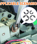 580Pcs E Clip Snap Ring Kit Built Tough For Pros And DIYers 65Mn Steel External Retaining Rings used in machinery assembly.