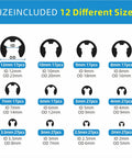 528Pcs E Clips And External Retaining Rings Set For DIY And Pro Grade Hardware showing 12 different E clip sizes from 2mm to 12mm.