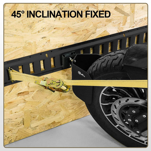 4 Pack E Track Wheel Chocks For E Track System Perfect For Motorcycles And Dirt Bikes Durable Powder Coated Tire Chocks