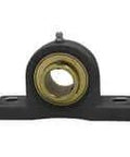 UCPPL202MZ2B single 15mm (0.591 in) pillow block insert, wide inner-ring ball, zinc-plated balls, black PPL204 polymer housing