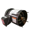 Half Horsepower Electric Motor 1745/1424 RPM 56/60 Hz 208V Operation For DIY Projects And Small Machinery Like Conveyors, Pumps, And Belt Driven Equipment With A Durable Metal Frame Built For The Shop