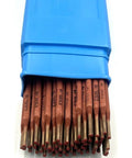 Blue box with Heavy Duty Stainless Steel Stick Welding Rod E308L16 Three Thirty Second Inch Twelve Inch Length Five Pound Electrode Pack