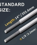 E4043 Aluminum Welding Rods 1 lb 1/8 in by 14 in AWS A5.3 Class E4043 for Aluminum Alloy Repair with dimensions shown