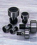 Assortment of CFES10-1BUUR Cam Follower Sealed Caged Bearings with M10x1.25 Threaded Solid Eccentric Studs, high carbon steel.