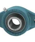 UCFT205 25mm Set Screw 2-Bolt Flange Single with Cast Iron Housing Stainless Steel Insert for Linear Slide Unit