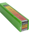 Green packaging of E6011 Welding Rod One Eighth Inch Ten Pound All Position For Deep Penetration On Dirty Rusty And Painted Materials