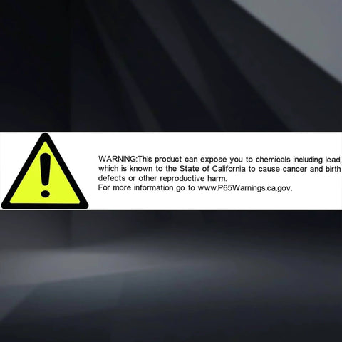 Product warning label for E6011 1/8 Inch Arc Welding Rod, 60 Lb Total in a 6 Pack, potential chemical exposure risk.