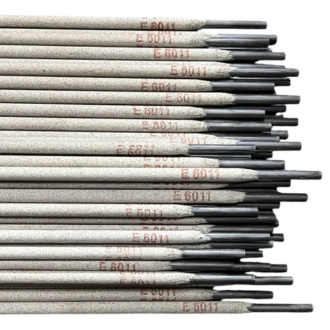 E6011 Welding Rods Set For Stick Welding, 10 Lb Pack In 6 Boxes, Sizes 3 32 In, 1 8 In, 5 32 In By 14 In Electrodes, SMAW Shielded Metal Arc