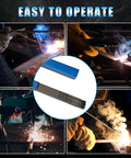 E6013 Welding Rod 3 32 Inch 1 Pound All Position Carbon Steel Electrodes for low spatter welds, shown in use and packaging