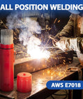 All Position E7018 Low Hydrogen Welding Rods For AC DC Welding 3 32 Inch 5 Pound Moisture Proof Storage Tube in workshop