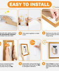 Step-by-step guide for using Picture Hanging Strips 40 Strips 20 Pairs Damage Free Removal Wall Hangers Without Nails Adhesive Strips For Poster Artwork Photos Home Office White Medium Size Strong Adhesive Backing For Reliable Hold On Walls And Wood Surfaces