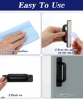 Steps to install Four Pack Stick On Cabinet Handles No Drill Drawer Pulls Adhesive Door Handles For Wardrobe Furniture Closet And Sliding Doors