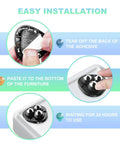 Self Adhesive Appliance Casters For Kitchen Appliances And Furniture Sliders 360 Degree Rotating Rollers installation steps.