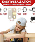 Child installing Six Pack Cam Lock Set With Keys For Toolbox Cabinet Mailbox And RV Storage Keyed Alike Durable Zinc Alloy Construction Anti Corrosion Finish