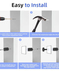 Installation guide for Standoff Screws Three Quarters Inch Diameter By One Inch Length Stainless Steel Black 20 Pack With 80 Mounting Accessories For Acrylic Signs Picture Hanging Frame Spacers Suitable For Panels Up To One Half Inch Thick.