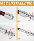 Installation steps for Two Pack One Quarter Inch Hydraulic Hose Field Repair Kit With Reusable Two Wire Fittings For R2 R16 R17 R19 2SN 2SC