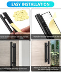 Installation steps for Self-Adhesive Cabinet Pulls 30 Pack For Kitchen Cabinets And Furniture ABS Plastic Peel And Stick Door Handles