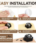 Heavy Duty Self Adhesive Swivel Caster Wheels 8 Pack 1 Inch Low Profile Universal Casters No Drill Installation Steps