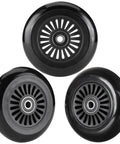 Easy Roller Replacement Wheels w/Bearings ABEC-9 for Ez Rollers Classic Drifter Junior New Twist On A Classic Scooters - Set of 3 (Black)
