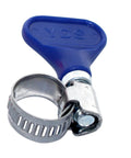 Close-up of Easy Turn Hose Clamp One Half Inch Set Of One No Tools Required Twist To Tighten For Fast Hose Attachment