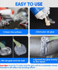 Step-by-step usage guide for Heavy Duty Epoxy Adhesive For Metal, Plastic, Ceramic, Wood And Glass, Waterproof, Sets In Five Minutes