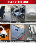 UltraSticky Heavy Duty Double Sided Mounting Tape Pads used for car phone holder, mirror, sensors, camera, and hooks.