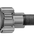 Single CRE14 eccentric collar cam follower inch series, caged high-carbon steel, shielded cylindrical outer ring, screwdriver slot shown
