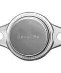 Top view of 25mm Extra Narrow Eccentric Collar 2-Bolt Flange Unit UFL005CE, Closed-Cover Sealed Ball Bearing Pillow Block, Single Flange Mount
