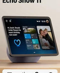 Front view of Latest 11 Inch Smart Display With Full HD Touchscreen Providing 60 Percent Larger Viewing Area And Built In Smart Home Hub.