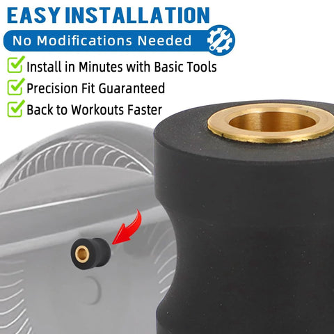 Replacement Roller Wheels For Eclipse 1100HR A Elliptical Pair With Enhanced PU And Spiral Grooved Bronze Bushing
